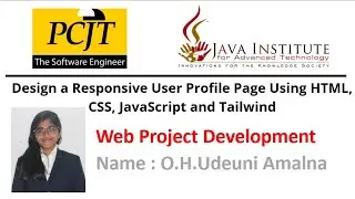 Design a Responsive User Profile Page Using HTML, CSS, JavaScript and Tailwind	