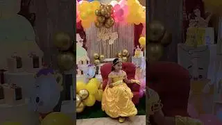 🌈Belle Theme Party! Happy 7th Birthday Aerys! #belle #shortvideo #shorts #short #beautyandthebeast