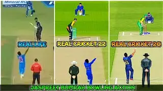 Jaspreet Bumrah Bowling Account - Real Life Vs Real Cricket 22 Vs Real Cricket 20 | Rc20 New Update