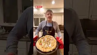 Loaded Baked Potato Pizza! #shorts #pizza #cooking #food #foodie