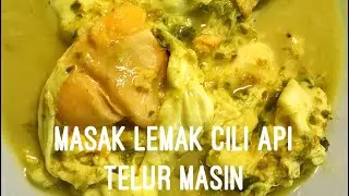 Masak Lemak Cili Api Telur Masin (Spicy Turmeric Coconut Salted Egg Curry)