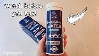 Drinking Water Test Kit by Dipstick, 18 in 1 Water Quality Test Strips, Demo and Review