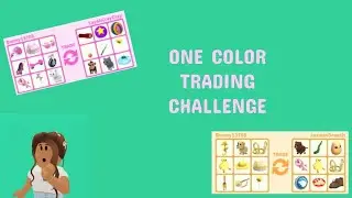 Doing a one color trading challenge! Adopt Me - Roblox