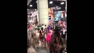 Raw Raw vs. Darth Vader at Comic Con 2013