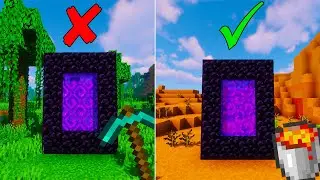 How to Make a Nether Portal without Mining Obsidian in Minecraft
