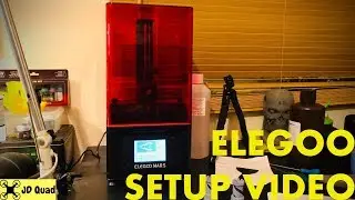 Elegoo Mars Resin 3D Printer Setup Video