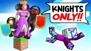 ONE PRINCESS stuck on a KNIGHTS ONLY One Block!