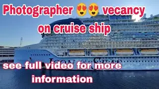 Photographer on cruise ship 😍😍 gt full details of photojob onboard #cruisejobs #jobs #viraljobs 