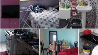 Transformei Todos Os Cômodos Do Apartamento  de Uma Amiga Reaproveitando Restos de Guarda e Gavetas