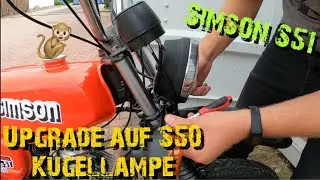 Simson S51: Upgrade auf die Kugellampe ( Tittenlampe )