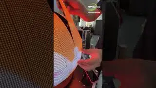 LED Sphere Screen &mdash; Smooth curves, sharp visuals 🔮⚡#ledscreen #leddisplay #shorts