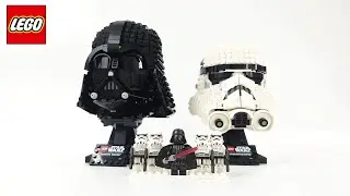 LEGO 75304 Darth Vader & 75276 Stormtrooper Helmet speed build