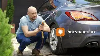Best Outdoor Expandable Garden Hose - Most Strength 4-Layers Latex, Extra-Strong Brass Connector