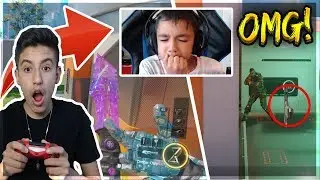 *OMG* I Hit An Insane Trickshot On My Little Brother! Black Ops 3 1v1!