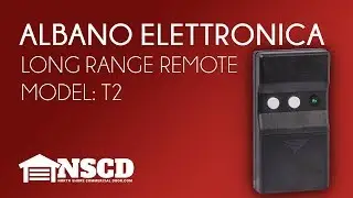 Albano T2 LONG RANGE GARAGE DOOR OPENER TRANSMITTER