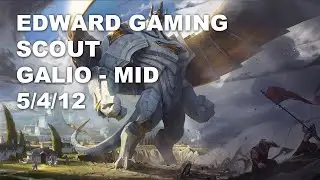 EDward Gaming Scout Mid Galio vs Sylas - KR Challenger Rank Game 10.7