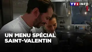 D&eacute;couvrez le menu de ce couple de chefs pour la Saint-Valentin｜TF1 INFO