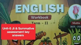 2nd std term-2 mottu English workbook unit-5, 6 and summative assessment key answers &hellip;2025-26