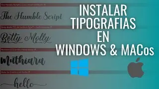 Descargar #tipografías de #dafont en #windows y #MACos para usarlas en #CRICUT & #SilhouetteStudio.