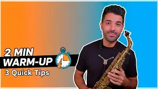 Warm Up in 2 Minutes 🎷 3 Quick Sax Tips #saxophone #warmup #practice