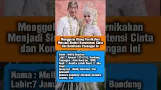Menggelar Ulang Pernikahan Menjadi Simbol Konsisten Cinta dan Komitmen Pasangan ini #shorts  #artist
