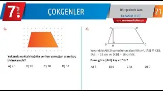 Dörtgenlerde Alan Test 21 (7. sınıf)