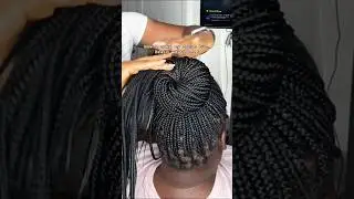 HOW YOU CAN MAKE A DONUT BUN WITH YOUR BRAIDS 😊#braids #asmr #reels #hair #knotlessbraids #shorts