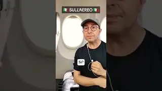 🔴SULL'AEREO (dialogo) 🇮🇹 #learnitalian #aprenderitaliano #imparareitaliano #funandeasyitalian