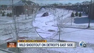 Wild shootout on Detroit's east side