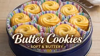 Classic Butter Cookies | Homemade Danish Butter Cookies