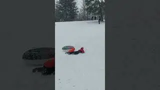 Falling down the hill❄️ #winter #2024 #falling #reels #snow #snowfall #short #shorts #youtube #hills