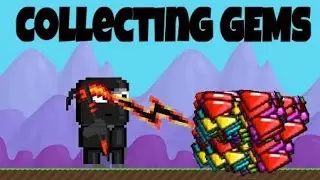 Growtopia - COLLECTING GEMS !! (Small SHARBASS FARM ) Episode #1