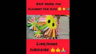 Beautiful & easy paper sunflowers, paper flowers & paper ball for home decor,party & festivals etc☺️