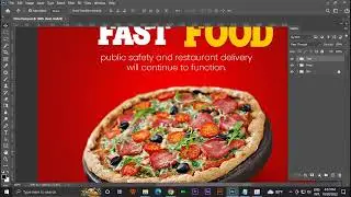 Restaurant Social Media Banner or Pizza Flyer Design | Photoshop Tutorial