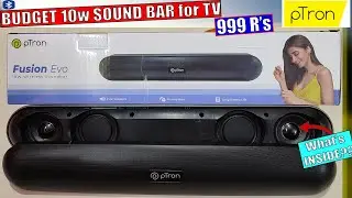 #teardown PTron Fusion Evo v2 10W BT Speaker Soundbar | FM Raido + Bass test | 1000Rs Soundbar