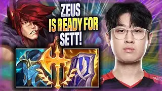ZEUS IS READY FOR SETT! - T1 Zeus Plays Sett TOP vs Ryze! | Season 2022
