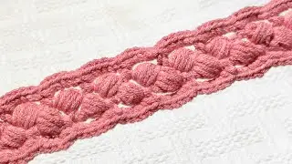 Puff Lace Ribbon Crochet Pattern Tutorial Knitting Clothing Decor