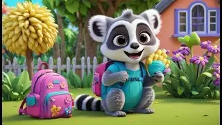 El L&eacute;mur Curioso Abri&oacute; la Mochila | Rimas Infantiles y Canciones para Ni&ntilde;os