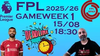 FPL 2025/26 | GW1 Deadline Stream | Final Team Reveal, Strategies & Live Q&A ⚽️