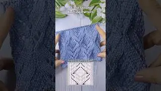 How to knit Lace Stitch #knittingdesign #knittingstich #knittingstitchpatterns
