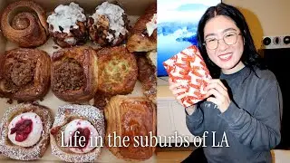Life in the Suburbs of LA | A rainy #christmas , trying a viral bakery, replacing my airpods pro 1