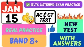 IELTS LISTENING PRACTICE TEST 2026 WITH ANSWERS | 15.01.2026