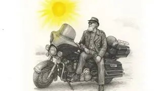 75 оборотов вокруг Солнца. #harleydavidson