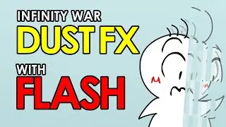 Infinity war disintegration in Flash, a quick Tutorial for How to make a cartoon Dust Effect