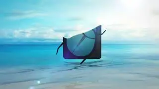 3123  -  Filling Liquid water ocean nature Logo Reveal animation intro