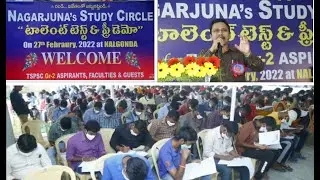 NAGARJUNA STUDY CIRCLE - NALGONDA : DEMO & GRAND TEST (27-02-2022)
