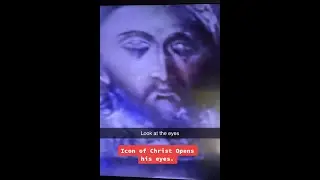 Icon of Jesus Christ opens eyes (Miracle) | Cinematic Orthodox
