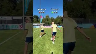 nutmeg challenge with Amanda Ilestedt and Rebecka Blomqvist 👀⚽️🇸🇪 #adidas #football #challenge