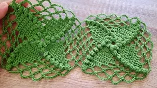 Crochet || Tutorial Rajutan segi empat || motif56