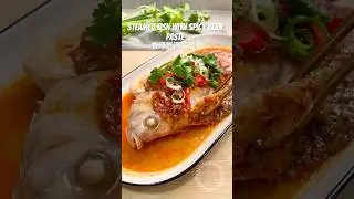 Steamed fish with Spicy Bean Paste(Dou Ban Jiang) #beanpaste #fish #cooking #asmr #asmrcooking
